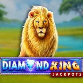 Diamond King Jackpots by SpinPlay Games, showcased at casinobeef.eu – game logo