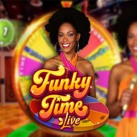 Funky Time slot logo by Evolution at Beef Casino