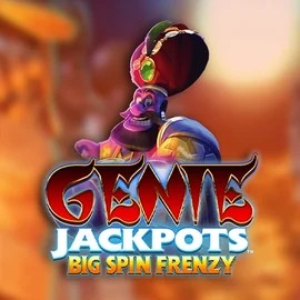 Genie Jackpots: Big Spin Frenzy slot logo by Blueprint Gaming at Beef Casino