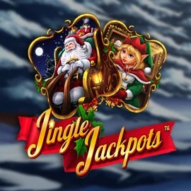 Jingle Jackpots online game logo by Dragon Gaming on casinobeef.eu