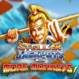 Stellar Jackpots with More Monkeys by Lightning Box Game, showcased at casinobeef.eu – game logo
