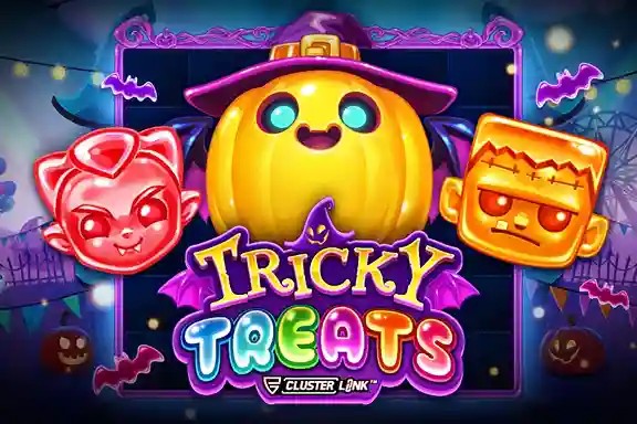 Tricky Treats logo – Slots by Push Gaming at Beef Casino